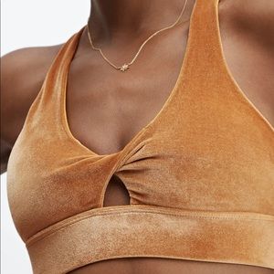 Oasis Twist Velour Sports Bra